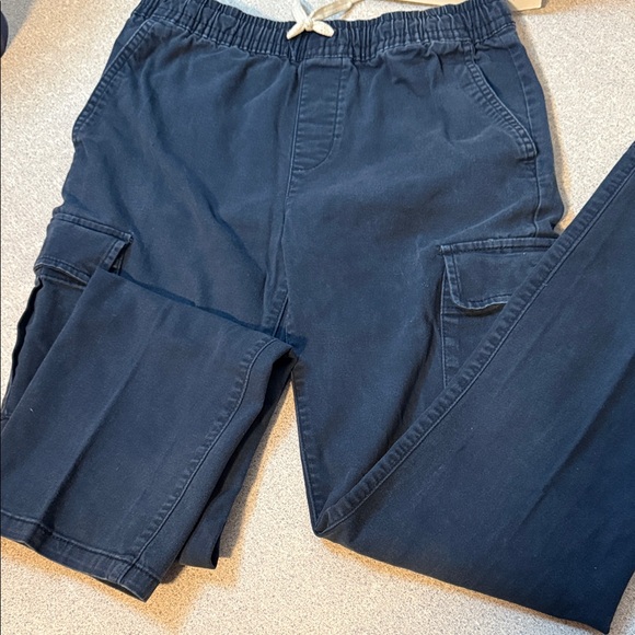 Old Navy Dark Blue Cargo Pants Relaxed Slim Built-in Flex Size XL (14-16) - Picture 1 of 4